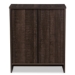 Baxton Studio Decon Modern and Contemporary Espresso Brown Wood 3-Drawer Storage Chest - B06-Brown
