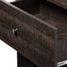 Baxton Studio Decon Modern and Contemporary Espresso Brown Wood 3-Drawer Storage Chest - B06-Brown