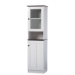 Baxton Studio Lauren Modern and Contemporary Two-tone White and Dark Brown Buffet and Hutch Kitchen Cabinet - DR 883300-White/Wenge