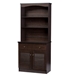 Baxton Studio Agni Modern and Contemporary Dark Brown Buffet and Hutch Kitchen Cabinet - DR 883701-Wenge