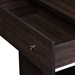 Baxton Studio Agni Modern and Contemporary Dark Brown Buffet and Hutch Kitchen Cabinet - DR 883701-Wenge