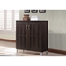 Baxton Studio Excel Modern and Contemporary Dark Brown Sideboard Storage Cabinet - SR 890005-Wenge