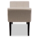 Baxton Studio Tamblin Mid-century Modern Retro Beige Linen Fabric Upholstered Grid-Tufting 50-Inch Bench - WS-B1215-Dark Beige