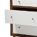 Baxton Studio Harlow Mid-century Modern Scandinavian Style White and Walnut Wood 6-drawer Storage Dresser - FP-6781-Walnut/White