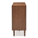 Baxton Studio Harlow Mid-century Modern Scandinavian Style White and Walnut Wood 6-drawer Storage Dresser - FP-6781-Walnut/White
