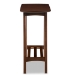 Baxton Studio Sacramento Mid-century Modern Scandinavian Style Dark Walnut Console Table - RT295C-OCC