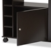 Baxton Studio Ontario Modern and Contemporary Dark Brown Wood Modern Dry Bar and Wine Cabinet - RT380-OCC