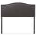 Baxton Studio Aubrey Modern and Contemporary Dark Grey Fabric Upholstered Full Size Headboard