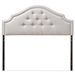 Baxton Studio Cora Modern and Contemporary Greyish Beige Fabric Upholstered Full Size Headboard