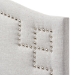 Baxton Studio Aubrey Modern and Contemporary Greyish Beige Fabric Upholstered Twin Size Headboard - BBT6563-Greyish Beige-Twin HB