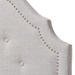 Baxton Studio Cora Modern and Contemporary Greyish Beige Fabric Upholstered Twin Size Headboard - BBT6564-Greyish Beige-Twin HB