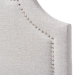 Baxton Studio Rita Modern and Contemporary Greyish Beige Fabric Upholstered Twin Size Headboard - BBT6567-Greyish Beige-Twin HB