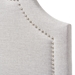 Baxton Studio Rita Modern and Contemporary Greyish Beige Fabric Upholstered Twin Size Headboard - BBT6567-Greyish Beige-Twin HB
