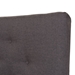 Baxton Studio Hannah Mid-Century Modern Dark Grey Fabric Queen Size Platform Bed - BBT6570-Dark Grey-Queen