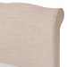 Baxton Studio Fannie French Classic Modern Style Beige Linen Fabric King Size Platform Bed - BBT6571-Beige-King