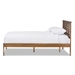 Baxton Studio Trina Contemporary Tree Branch Inspired Polyresin and Walnut Wood Queen Size Platform Bed  - SW8019-Walnut-M17-Queen