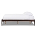 Baxton Studio Bentley Mid-Century Modern Cappuccino Finishing Solid Wood Queen Size Bed Frame - SW8021-Cappuccino-A43-Queen