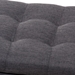 Baxton Studio Roanoke Modern and Contemporary Dark Grey Fabric Upholstered Grid-Tufting Storage Ottoman Bench - BBT3101-OTTO-Dark Grey-H1217-20