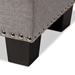 Baxton Studio Hannah Modern and Contemporary Grayish Beige Fabric Upholstered Button-Tufting Storage Ottoman Bench - BBT3136-OTTO-Greyish Beige-H1217-14