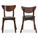 Baxton Studio Sumner Mid-Century Walnut Brown Dining Chair (Set of 2) - RT331-CHR-Dark Walnut