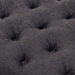 Baxton Studio Annabelle Modern and Contemporary Dark Grey Fabric Upholstered Walnut Wood Finished Button-Tufted Storage Ottoman - 217-Dark Grey