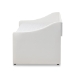 Baxton Studio Barnstorm Modern and Contemporary White Faux Leather Upholstered Daybed with Guest Trundle Bed - CF8755-White-Day Bed