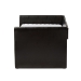 Baxton Studio Camino Modern and Contemporary Black Faux Leather Upholstered Daybed with Guest Trundle Bed - CF8756-Black-Day Bed