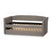 Baxton Studio Camino Modern and Contemporary Grey Fabric Upholstered Daybed with Guest Trundle Bed - CF8756-Grey-Day Bed