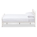 Baxton Studio Mandy Industrial Style White Finished Metal Queen Size Platform Bed - TS105-White-Queen-1CTN Bed