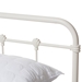 Baxton Studio Mandy Industrial Style White Finished Metal Queen Size Platform Bed - TS105-White-Queen-1CTN Bed