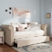 Baxton Studio Mabelle Modern and Contemporary Beige Fabric Trundle Daybed - Ashley-Beige-Daybed