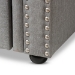 Baxton Studio Mabelle Modern and Contemporary Grey Fabric Trundle Daybed - Ashley-Grey-Daybed