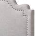 Baxton Studio Nadeen Modern and Contemporary Greyish Beige Fabric Twin Size Headboard - BBT6622-Greyish Beige-Twin HB-H1217-14
