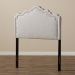 Baxton Studio Nadeen Modern and Contemporary Greyish Beige Fabric Twin Size Headboard - BBT6622-Greyish Beige-Twin HB-H1217-14