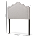Baxton Studio Nadeen Modern and Contemporary Greyish Beige Fabric Twin Size Headboard - BBT6622-Greyish Beige-Twin HB-H1217-14