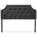 Baxton Studio Mars Modern and Contemporary Dark Grey Fabric King Size Headboard - BBT6623-Dark Grey-King HB-H1217-20