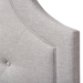 Baxton Studio Mars Modern and Contemporary Greyish Beige Fabric Twin Size Headboard - BBT6623-Greyish Beige-Twin HB-H1217-14