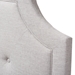 Baxton Studio Mars Modern and Contemporary Greyish Beige Fabric Full Size Headboard - BBT6623-Greyish Beige-Full HB-H1217-14