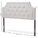 Baxton Studio Mars Modern and Contemporary Greyish Beige Fabric Full Size Headboard - BBT6623-Greyish Beige-Full HB-H1217-14