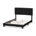 Baxton Studio Brookfield Modern and Contemporary Charcoal Grey Fabric Queen Size Bed - CF8747B-Charcoal-Queen