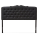 Baxton Studio Lucy Modern and Contemporary Dark Grey Fabric King Size Headboard - BBT6625-Dark Grey-King HB-H1217-20