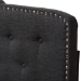 Baxton Studio Lucy Modern and Contemporary Dark Grey Fabric King Size Headboard - BBT6625-Dark Grey-King HB-H1217-20