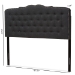 Baxton Studio Lucy Modern and Contemporary Dark Grey Fabric King Size Headboard - BBT6625-Dark Grey-King HB-H1217-20