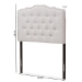 Baxton Studio Lucy Modern and Contemporary Greyish Beige Fabric Twin Size Headboard - BBT6625-Greyish Beige-Twin HB-H1217-14