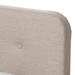Baxton Studio Samson Mid-Century Light Beige Fabric Upholstered Full Size Platform Bed - CF8815-Light Beige-Full