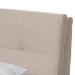 Baxton Studio Adelia Mid-Century Light Beige Whitewash Queen Size Platform Bed - CF8821-Light Beige/Natural-Queen
