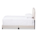 Baxton Studio Lexi Modern and Contemporary Light Beige Fabric Upholstered King Size Bed - CF8747-F-Light Beige-King