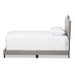 Baxton Studio Emerson Modern and Contemporary Light Grey Fabric Upholstered King Size Bed - CF8747-G-Light Grey-King