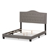 Baxton Studio Emerson Modern and Contemporary Light Grey Fabric Upholstered Full Size Bed - CF8747-G-Light Grey-Full