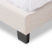 Baxton Studio Hampton Modern and Contemporary Light Beige Fabric Upholstered Queen Size Bed - CF8747-H-Light Beige-Queen